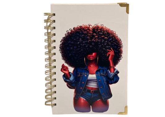 "Crown & Confidence Journal – Bold Curls. Bigger Dreams."