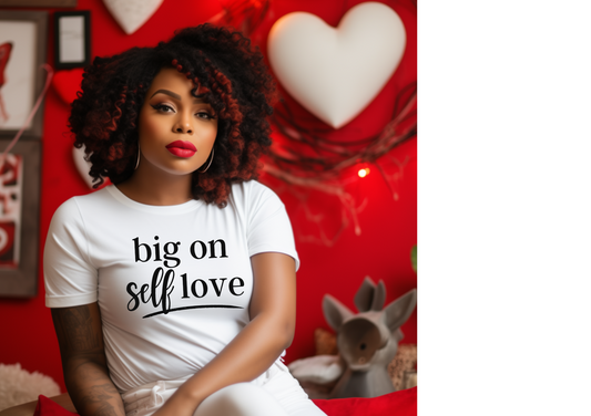"Big on Self Love Tee – Love Out Loud"