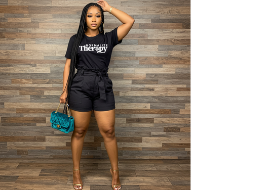 "Normalize Therapy Tee – Healing is the Flex"