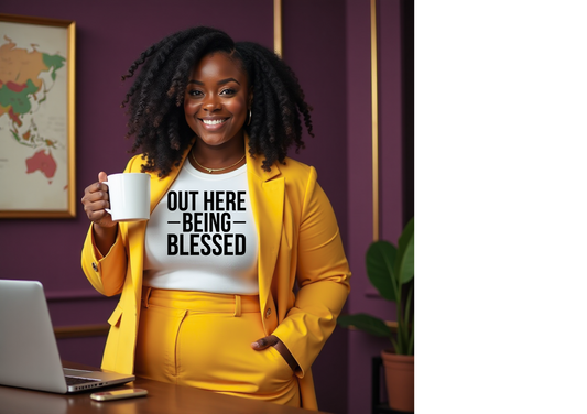 Out Here Being Blessed _ T-shirt