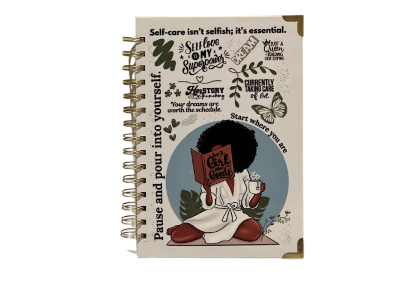 Pause & Pour Self-Care Journal